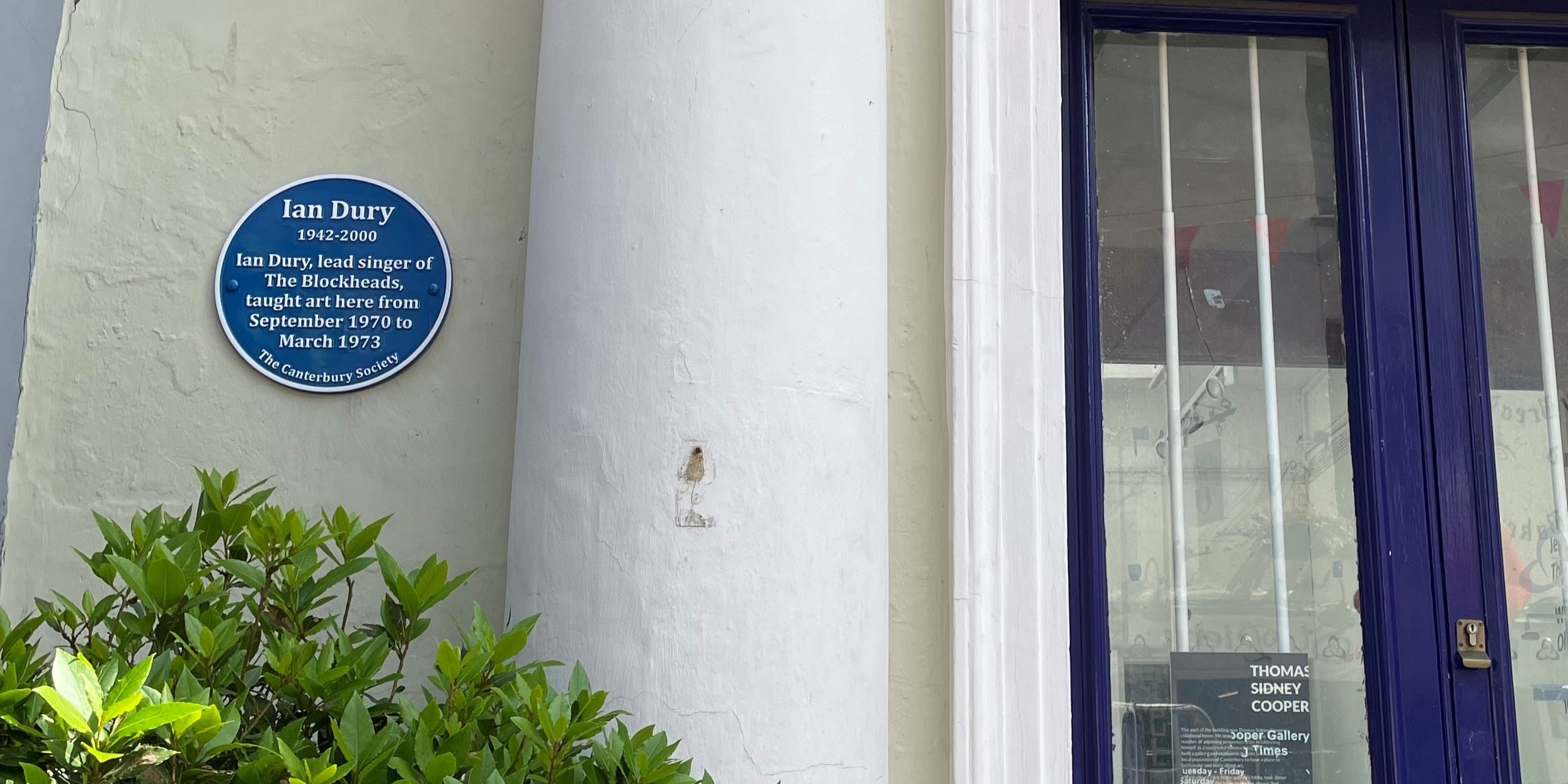 Blue Plaque Trail Ian Drury Landscape
