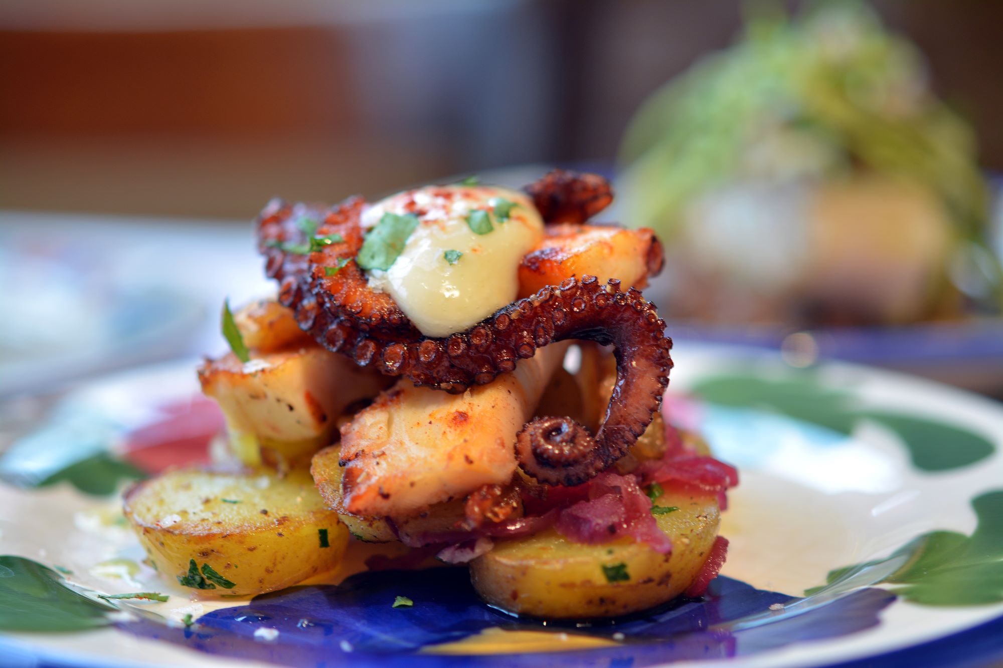 Albarino Tapas Bar- Roasted Galician Octopus, New Potatoes Red Onion And Capers