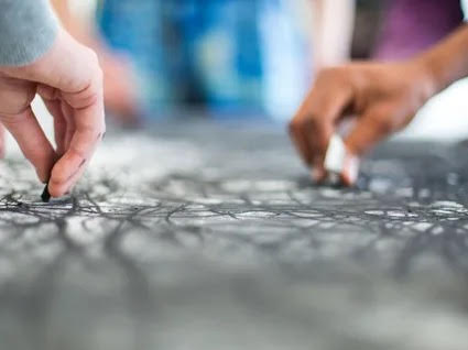 Riverfest Chalk Drawing