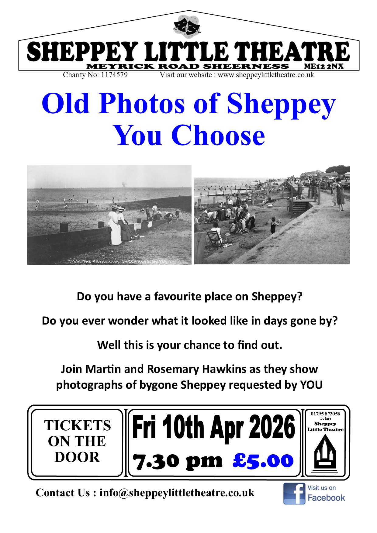 Old Photos of Sheppey Talk at Sheppey Little Theatre 10 April 2026
