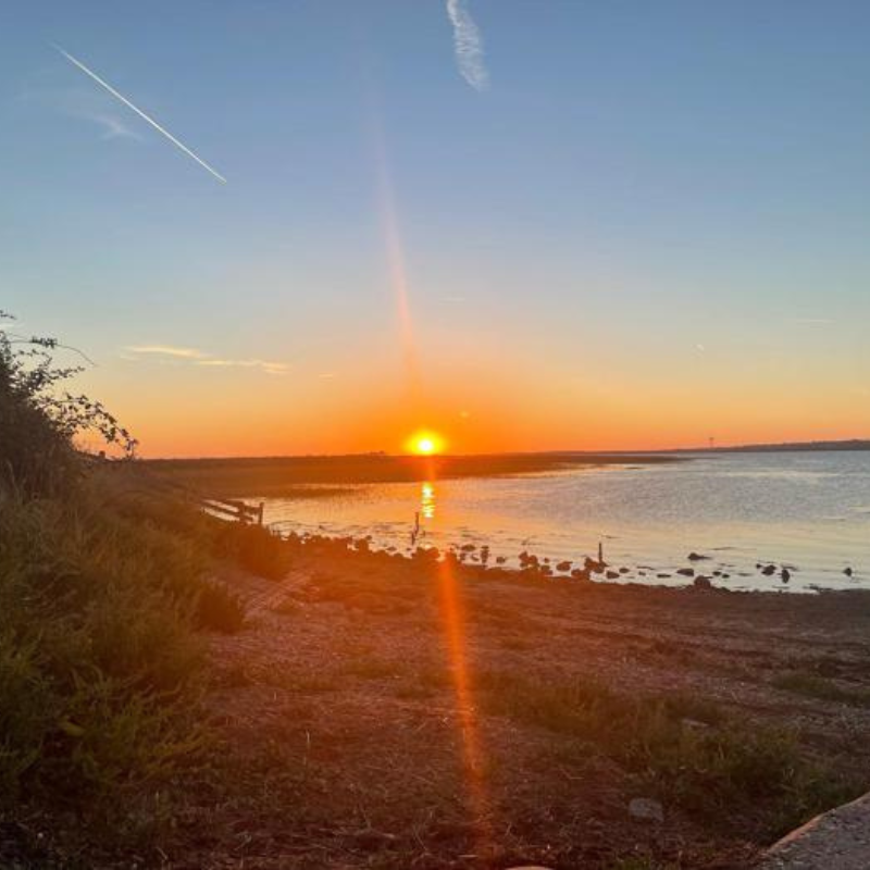 Sunset view of Oare Marshes