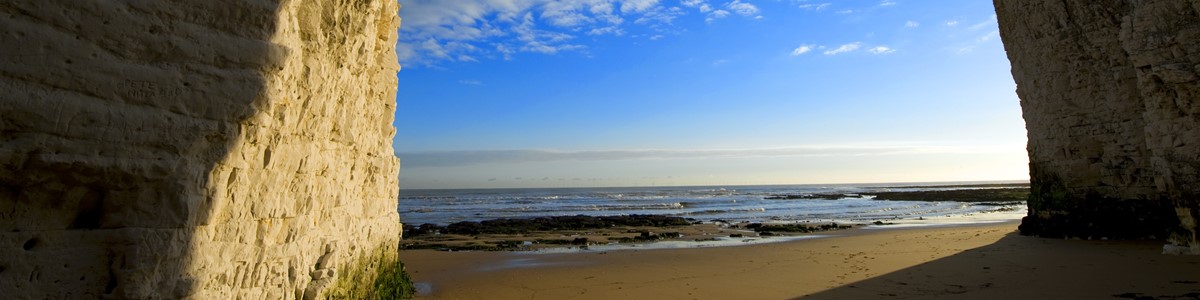 Looking through cliffs