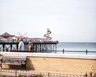 herne bay pier on a sunny day