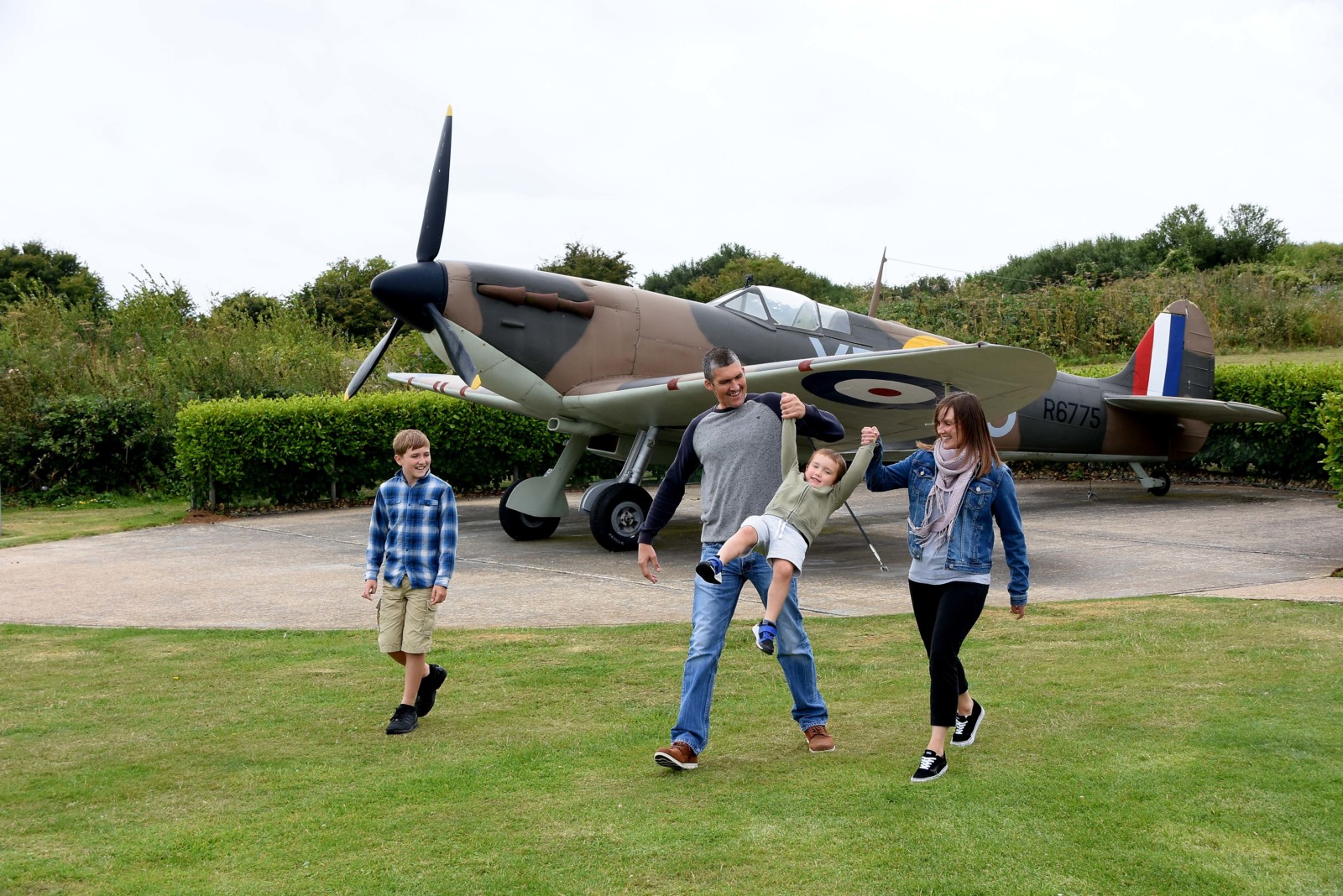Family at Battle of Britain Memorial