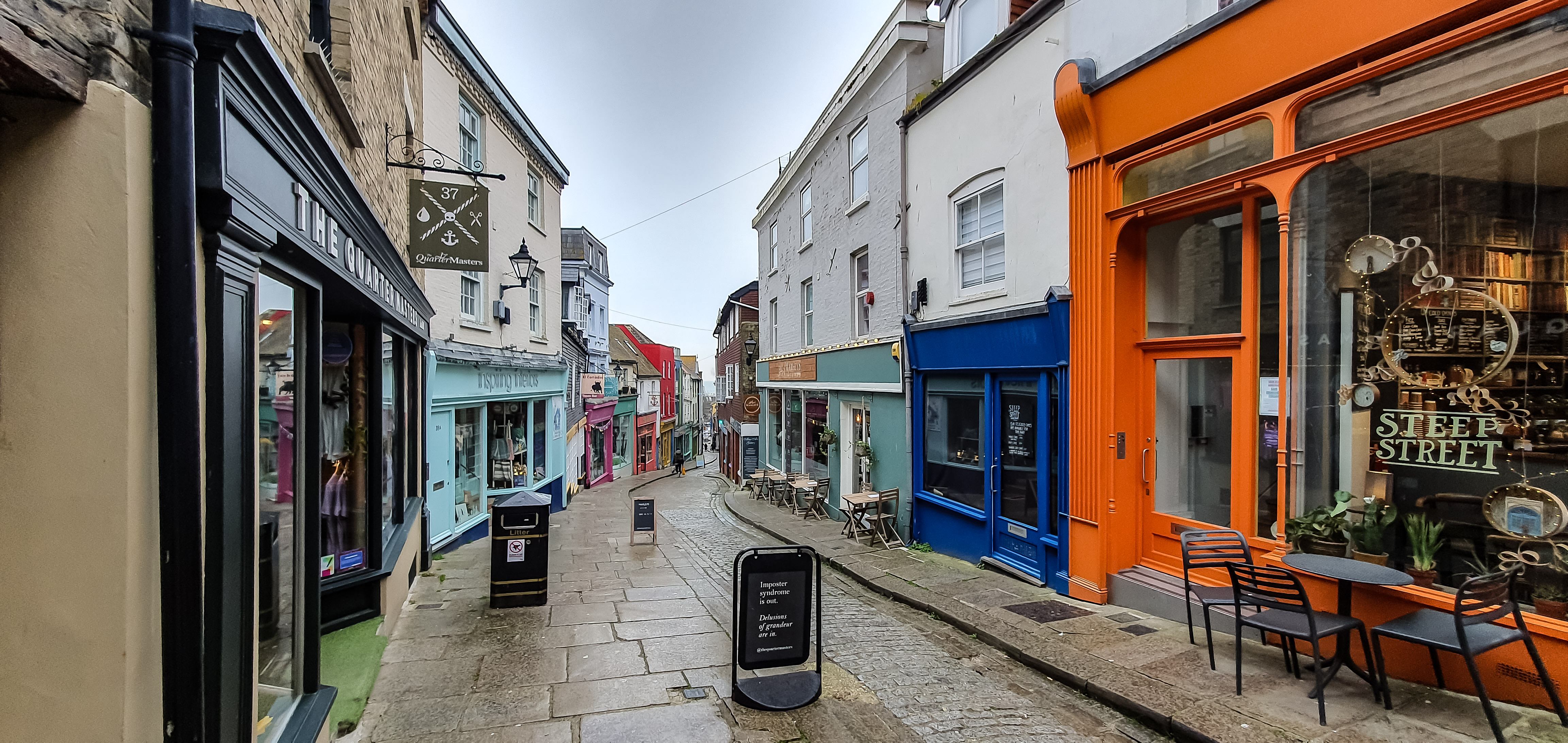 The Old High Street In The Rain