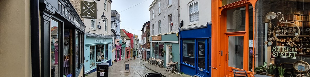 The Old High Street In The Rain